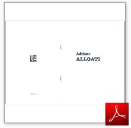 Adriano Alloati - 1974 - catalogo mostra personale Galleria I Portici - Torino